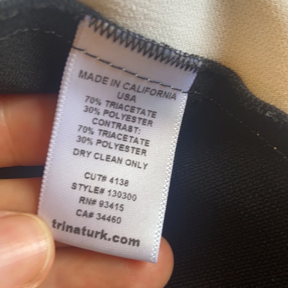 Trina Turk Jaala Colorblock Crepe Top - Picture 5 of 5